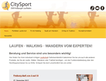 Tablet Screenshot of citysport-freiburg.de